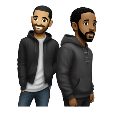 Drake and Kendrick Lamar  sticker