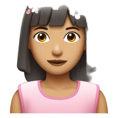 A pink-colored ade topped with cherry blossoms sticker