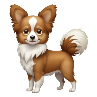 Papillon dog sticker