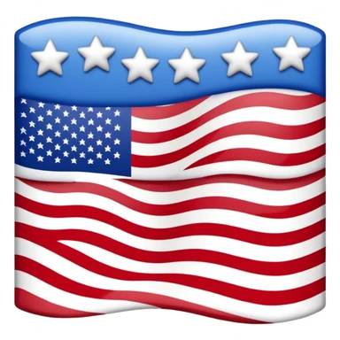 US flag turned upside down with stars on bottom sticker