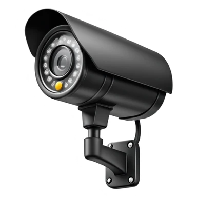 security surveillance CCTV camera mounted on wall sticker