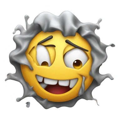 Emoji of a smiley tearing its hair out with it hands in fear and confusion with the caption 'тендер!' . Include smily with no sholders
  sticker