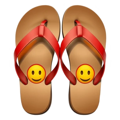 flipflops on car pedals sticker