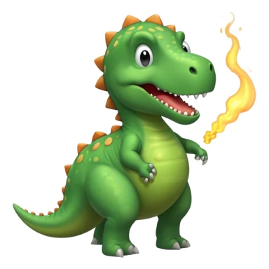Dinosaur farting from his butt sticker