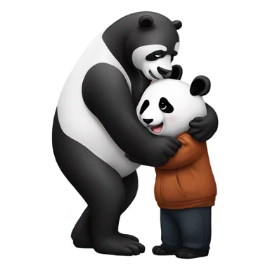 Drake kissing a panda sticker