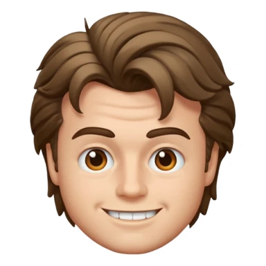 Steve harrington emoji with much hair and more expressful eyebrows sticker