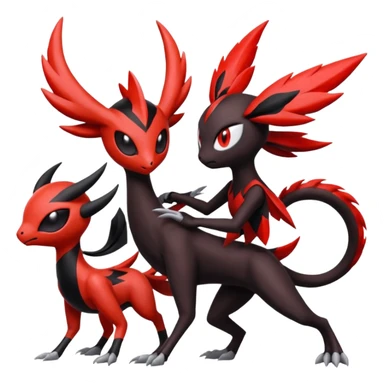 Meloetta-Yveltal-Darkrai-Pokémon-Fakémon-creature sticker