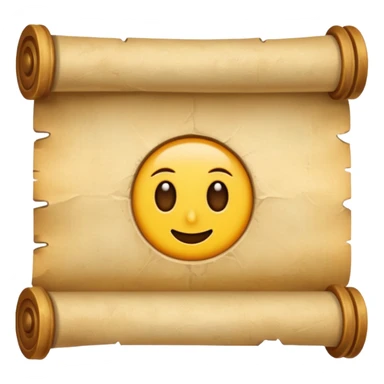 old parchment scroll sticker