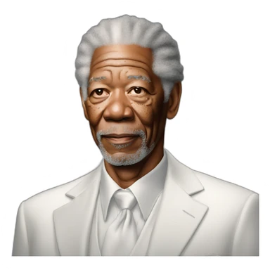 morgan freeman as an angel sticker