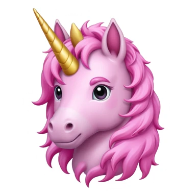 Bearded pink unicorn sticker