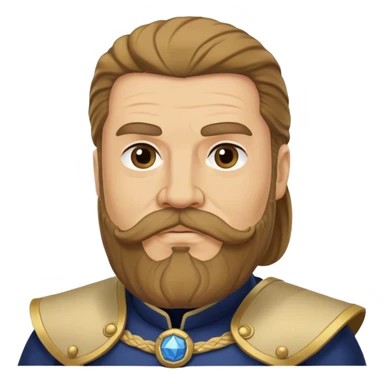 Mace Tyrell from game of thrones, have mustache and beard sticker