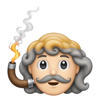 smoke coming out of a blunt sticker