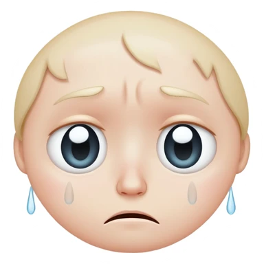 sad face with tear sticker