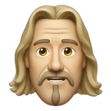 the big lebowski face sticker