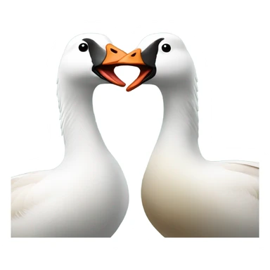 two geese in love sticker