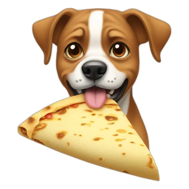 bad-dog-eating-tortilla sticker