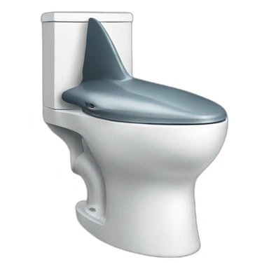 shark toilet sticker
