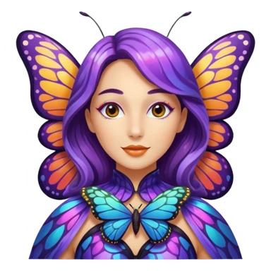 the miss  pageant butterfly lady sticker