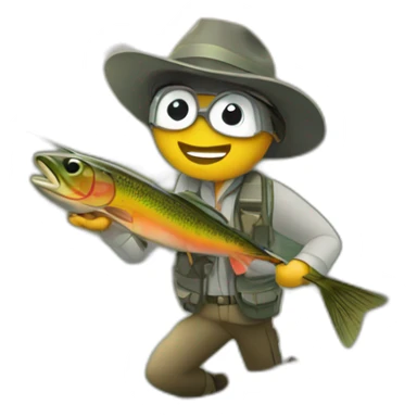 Fly fishing sticker