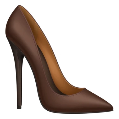 dark brown stiletto sticker
