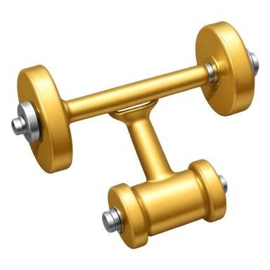 whistle next to a dumbbell sticker