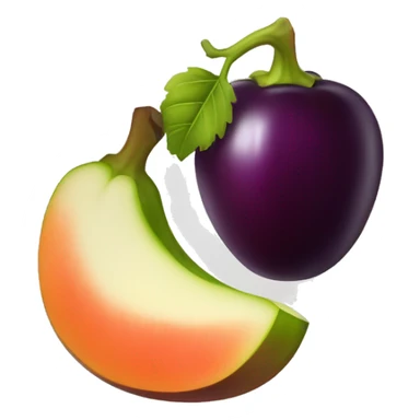 Kirschen, Aubergine und Pfirsich sticker
