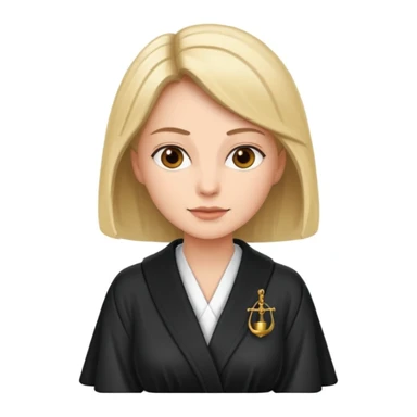 
woman lawyer Wearing a robe sticker