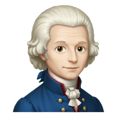 Maximilian Robespierre as depicted in the anonymous painting of the Musée Carnavalet sticker