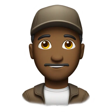  man with backwards hat sticker