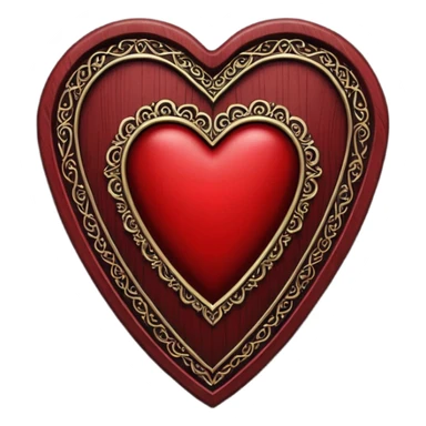 realistic gothic heart with a black coffin sticker