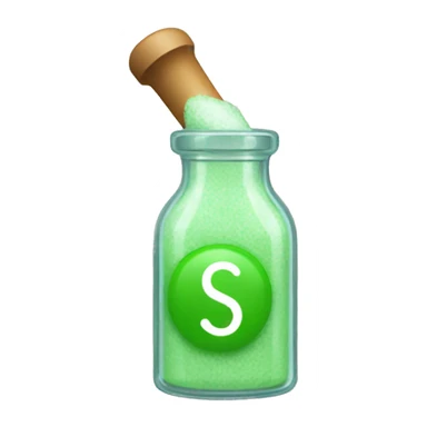 animated salt shaker pouring salt with greenish shaker and $ symbol on it sticker