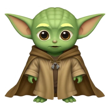 Baby Yoda ayudando a otros mostrando valores sticker