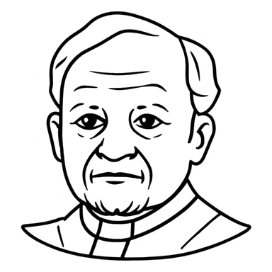 portrait of Hans Jonas, German philosopher sticker