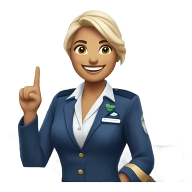 Alaska airlines flight attendant sticker