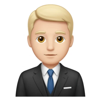 ANCHORMAN NEUTRAL FACE IN SUIT sticker