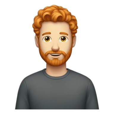 man with ginger hair and ginger beard hahaha sticker