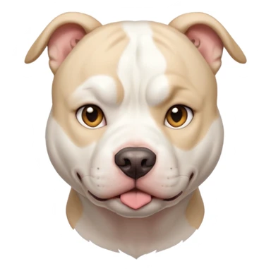 femail white pitbull sticker