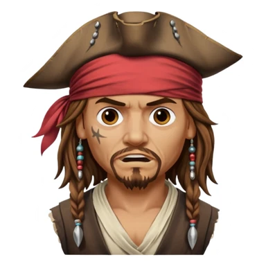 jack sparrow disgust sticker