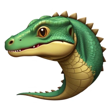 Cinematic Comical Komodo Dragon Lizard Portrait Emoji, Head tilted dramatically with an exaggeratedly shocked expression, featuring a robust, scaled body with wide, comically expressive eyes full of humorous disbelief, Simplified yet hilariously expressive features, highly detailed, glowing with a slightly sassy glow, high shine, dramatic yet playful, stylized with an air of quirky exotic attitude, soft glowing outline, capturing the essence of a meme-worthy Komodo dragon that looks ready to side-eye its way into viral fame! sticker