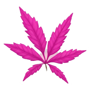 Pink weed sticker