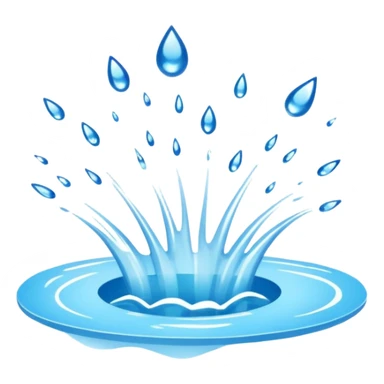 water splash from jumping into swimming pool sticker