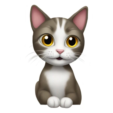 Cat working at Walmart  sticker