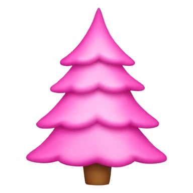 pink christmas tree emoji sticker