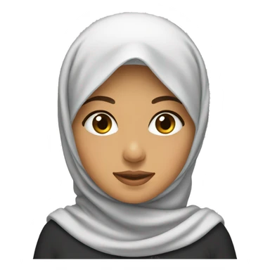 algerian girl with hijab sticker