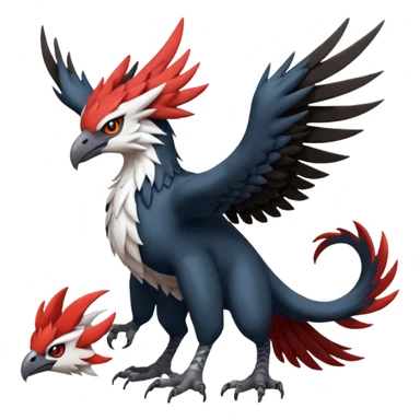 Trico-Gryphon-Braviary-Yveltal-Darkrai-Latias-Nargacuga-Silvally-fusion-creature (full body) sticker