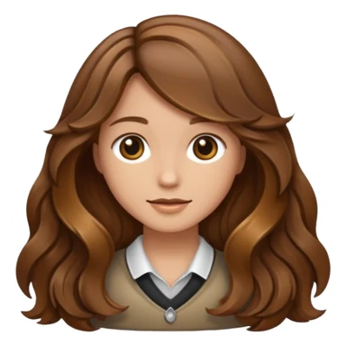 A lock of brown hair. sticker