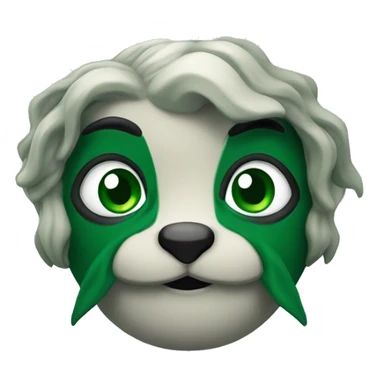 A cute slytherin mascot sticker