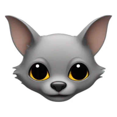 Une chauve-souris chauve sticker