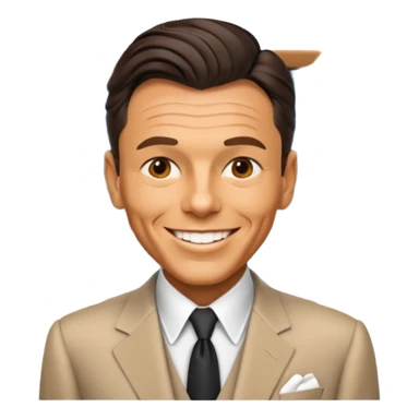 Frank sinatra emoji showing some data anlytics sticker
