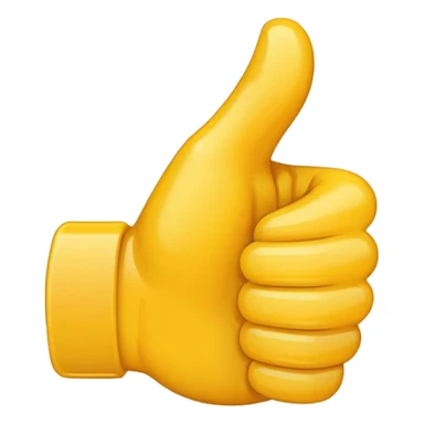 thumbs up emoji with two thumbs facinf outwards sticker